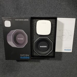 BOSMA Aegis Smart Door Lock Silver Black Wi-Fi Gateway Included US-R Open Box